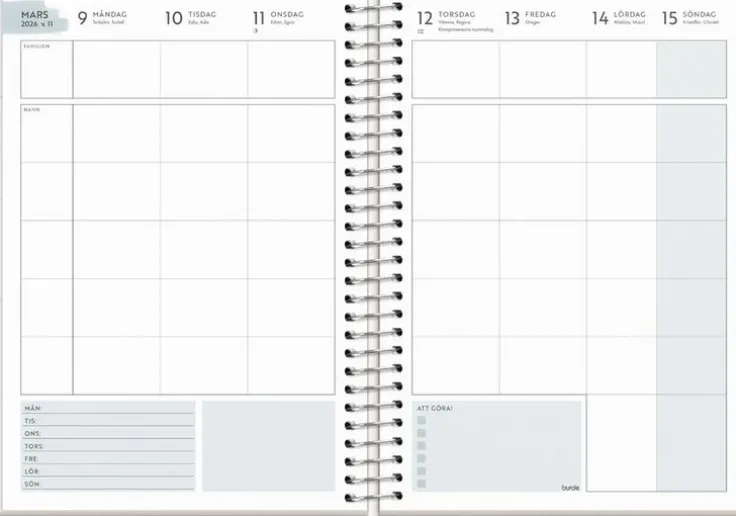Kalender 2025-2026 Life Organizer Family A5