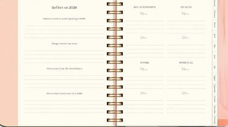 Kalender 2026 Life Planner Decor