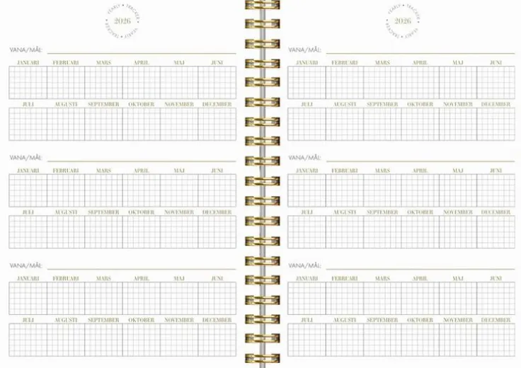 Kalender 2026 Life Planner Essentials A6