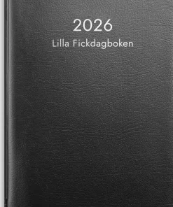 Kalender 2026 Lilla Fickdagboken svart plast