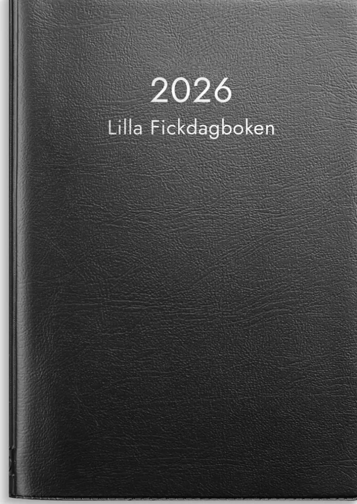 Kalender 2026 Lilla Fickdagboken svart plast