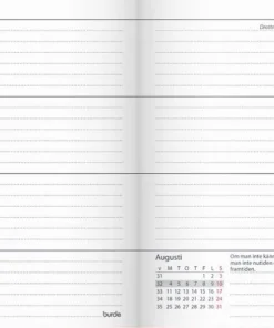 Kalender 2025 Lilla Fickdagboken Vega rosa
