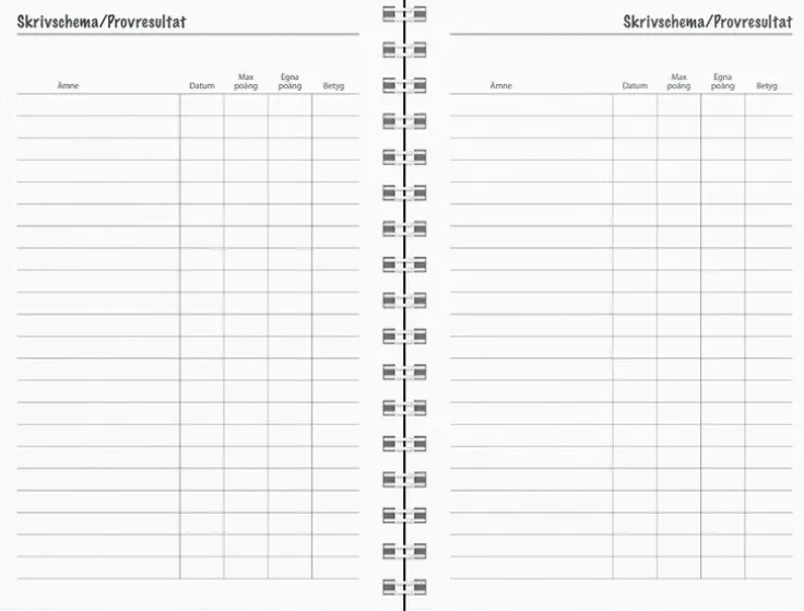 Kalender 2025-2026 Lilla Studieåret Basic plast svart