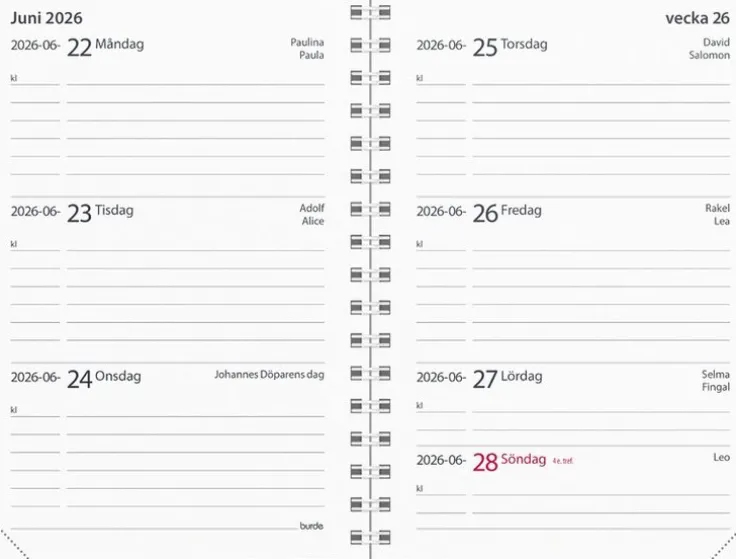 Kalender 2025-2026 Lilla Studieåret Fashion Line