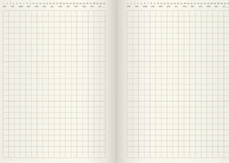Kalender 2026 Liten Veckokalender Forma Deluxe brun