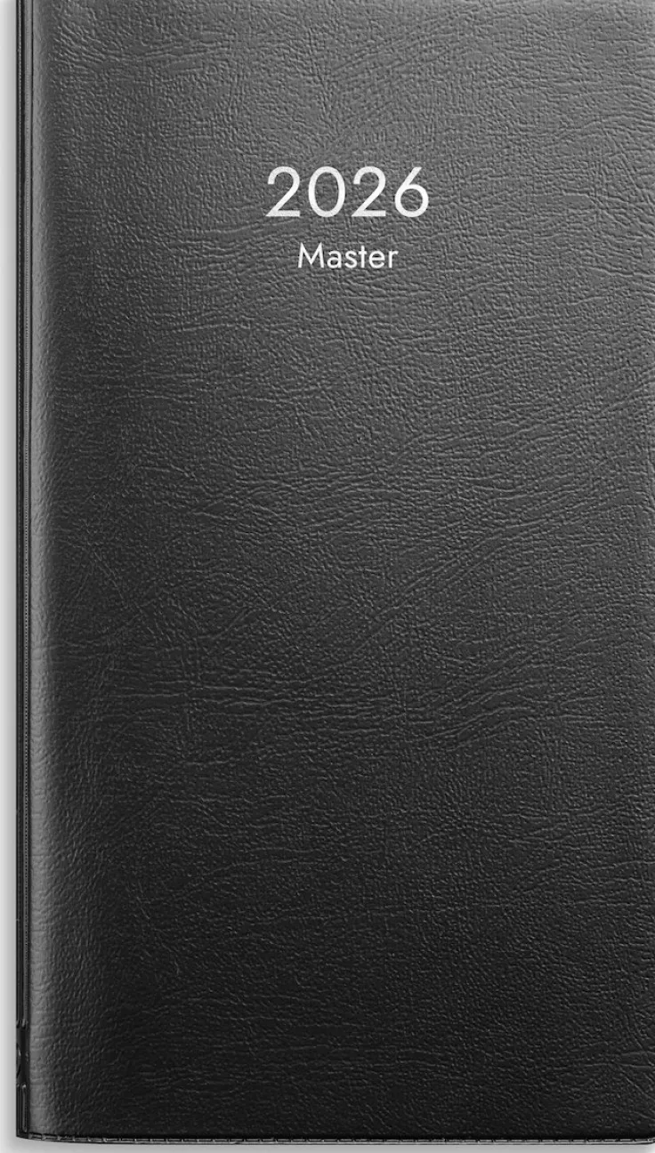 Kalender 2026 Master svart plast