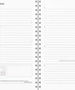 Kalender 2026 Master svart plast