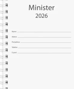 Kalender 2026 Minister refill