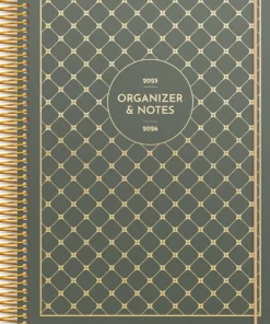 Kalender 2025-2026 Organizer & Notes Grön
