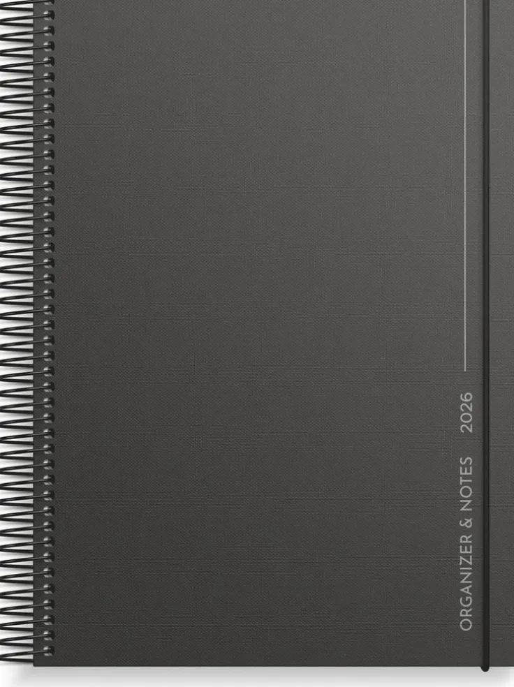 Kalender 2026 Organizer & Notes svart