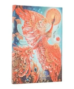Kalender 2025-2026 Paperblanks 18-månader Mini horisontal - Firebird