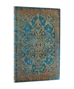 Kalender 2025-2026 Paperblanks 18-månader Maxi vertikal flexi - Azure