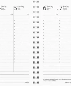 Kalender 2026 Prestige svart plast