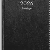 Kalender 2026 Prestige svart konstläder inb