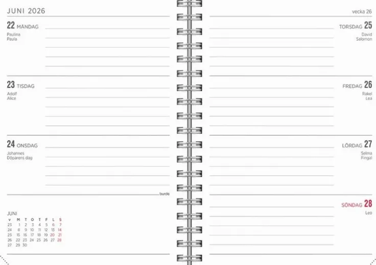 Kalender 2025-2026 Senator A6 Stone