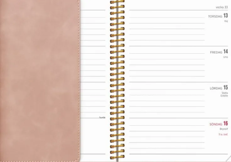 Kalender 2026 Senator A6 Twist rosa