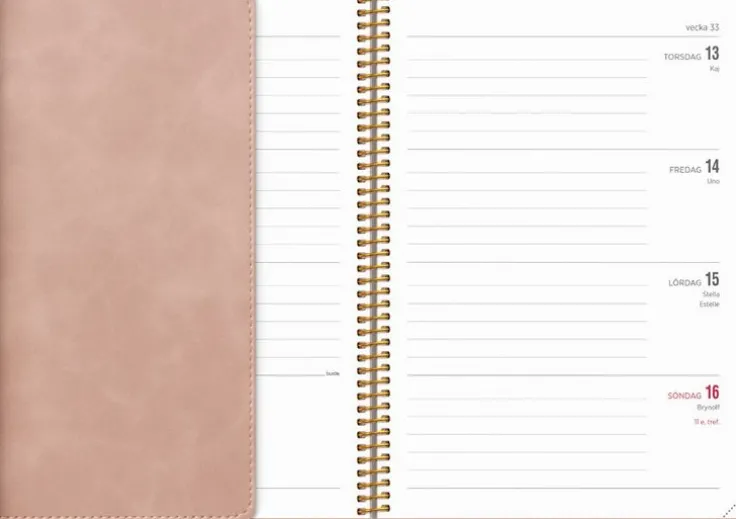 Kalender 2026 Senator A5 Twist rosa