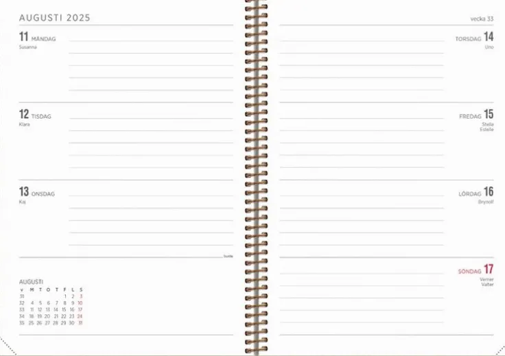 Kalender 2025 Senator A5 Twist beige