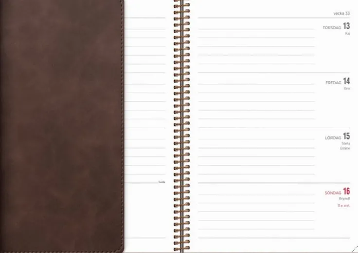 Kalender 2026 Senator A5 Twist brun