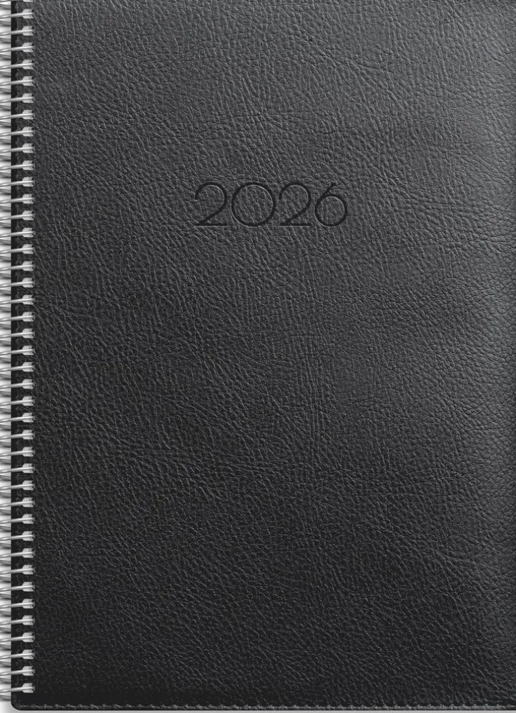 Kalender 2026 Stor Veckokalender Twist svart