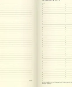 Kalender 2025 Stor Veckokalender Forma Deluxe svart