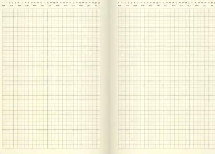 Kalender 2025 Stor Veckokalender Forma Deluxe svart