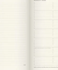 Kalender 2026 Stor Veckokalender Forma Deluxe brun