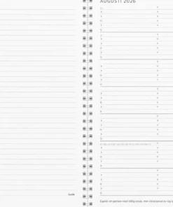 Kalender 2026 Stor Veckokalender refill