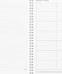 Kalender 2025 Stor Veckokalender refill