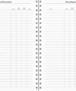 Kalender 2025-2026 Stora Studieåret Basic plast svart