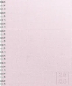 Kalender 2025-2026 Study A5 Textile rosa