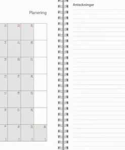 Kalender 2025-2026 Study A5 Textile grön