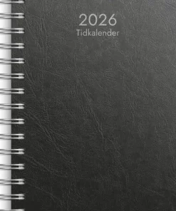 Kalender 2026 Tidkalender svart kartong