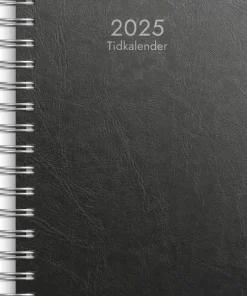 Kalender 2025 Tidkalender svart kartong