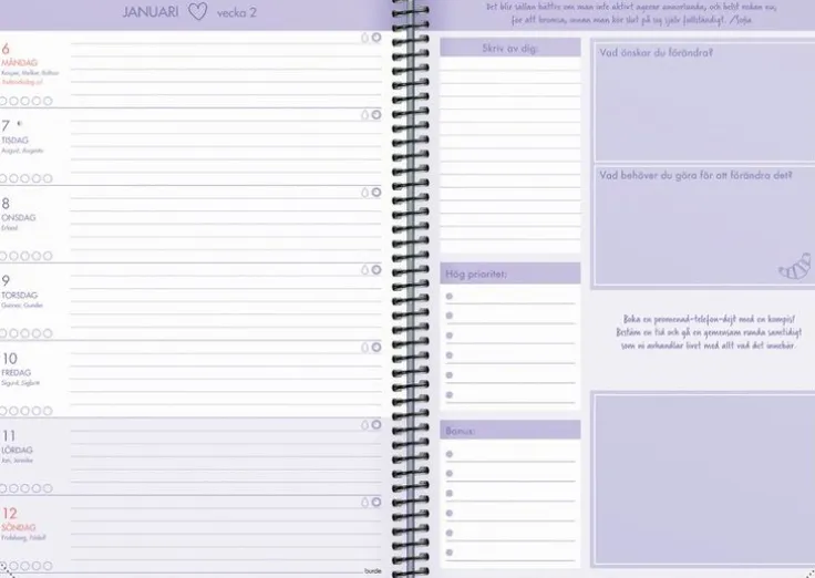 Kalender 2025 Vardagsbalans - Sofia Ståhl