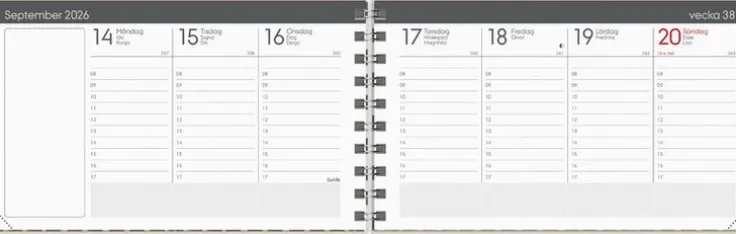 Kalender 2026 Veckokalendern Trend