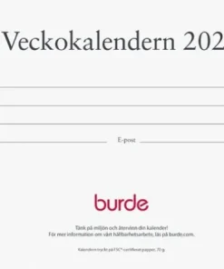Kalender 2025 Veckokalendern refill