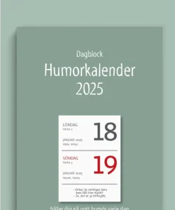 Kalender 2025 Väggplån med dagblock Humor