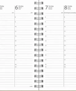 Kalender 2025 Weekly A6 Story blå
