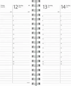 Kalender 2026 Weekly A6 Textile grön