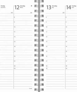 Kalender 2026 Weekly A6 Textile svart