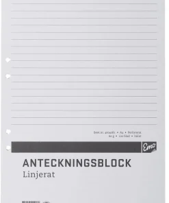 Klammerblock A4 linjerad