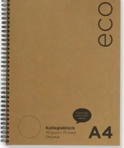 Kollegieblock A4 olinjerat ECO