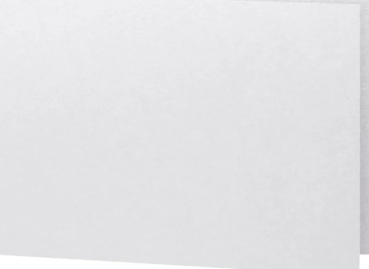 Kort A6 dubbla liggande 5-pack pärlemor
