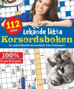 Lekande lätta korsordsboken