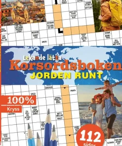 Lekande lätta korsordsboken : Jorden runt