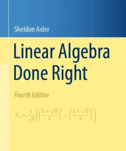 Linear Algebra Done Right