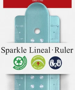 Linjal 30cm Anti-break lila, rosa, turkos