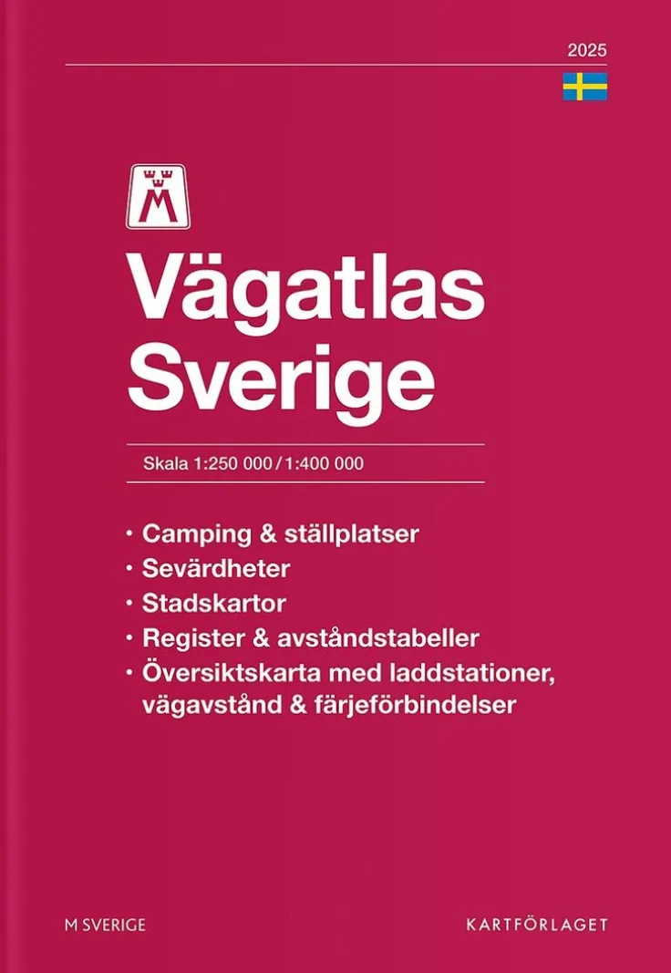 M Vägatlas Sverige 2025