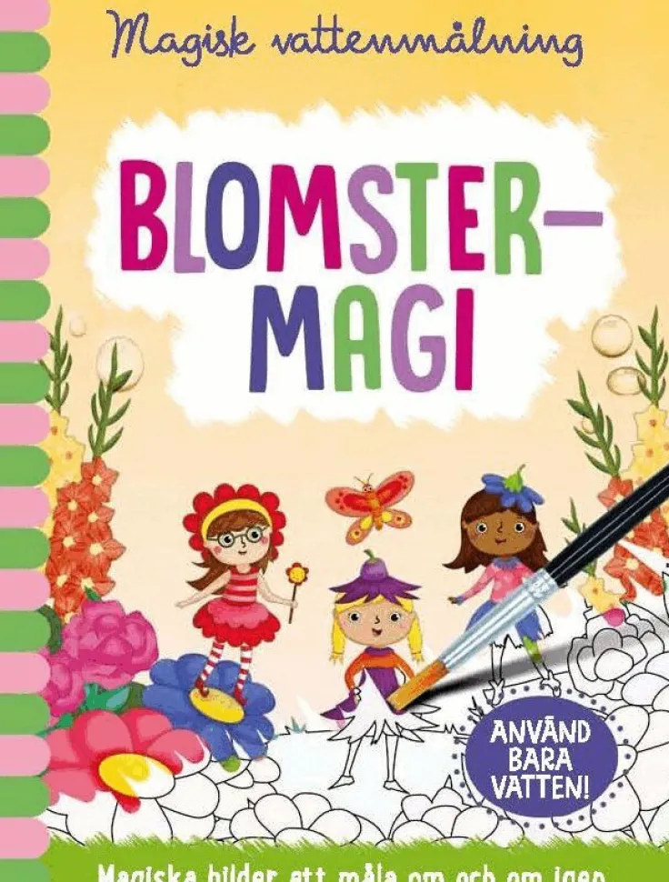 Magisk vattenmålning. Blomstermagi